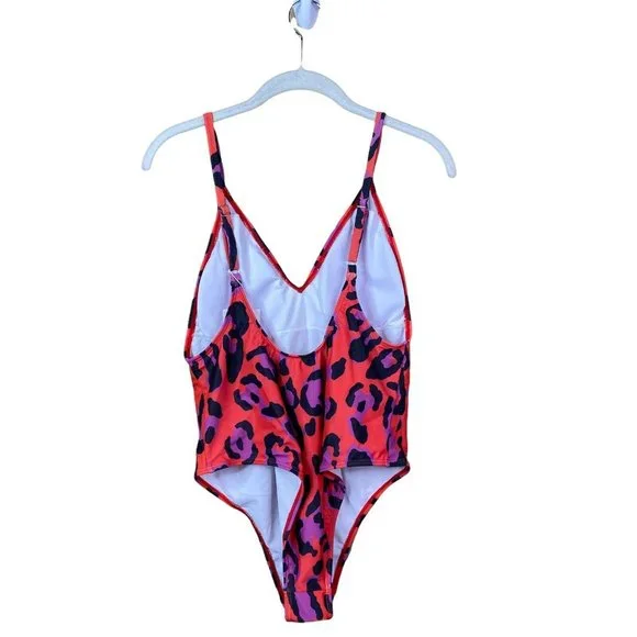 adreamly One piece leopard swimsuit beach summer size large - Picture 3 of 6